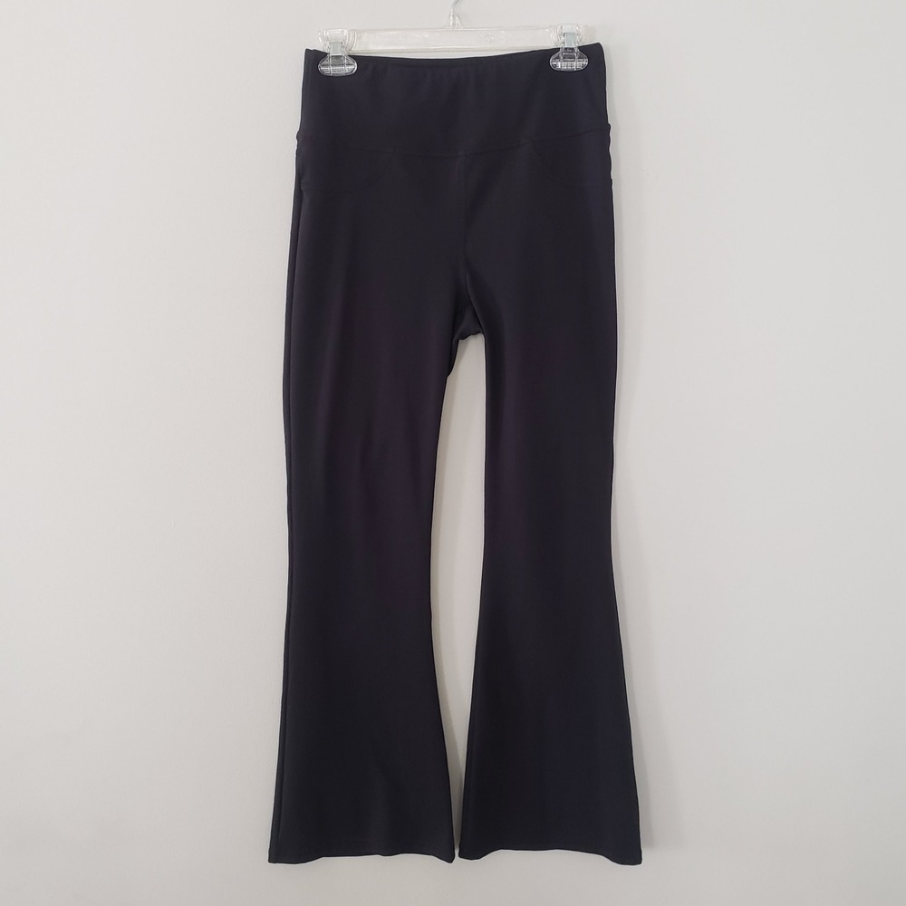 Halara Womens Pull On Stretchy Pants MED PET Athleisure High Rise Pockets Navy